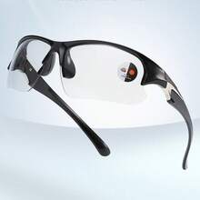 1PC Men's Outdoor Sports Photochromic Half-Frame Cycling Glasses, 2-In-1 White To Gray - Multicolor - View 4