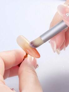 5/3/1pc Tie Dye/Blush Nail Art Brush, Nail Art Tools, Suitable For Blending, Painting And UV Gel Nail Art, Gel Painting Brush Set, Nail Art Supplies - Multicolor - View 4