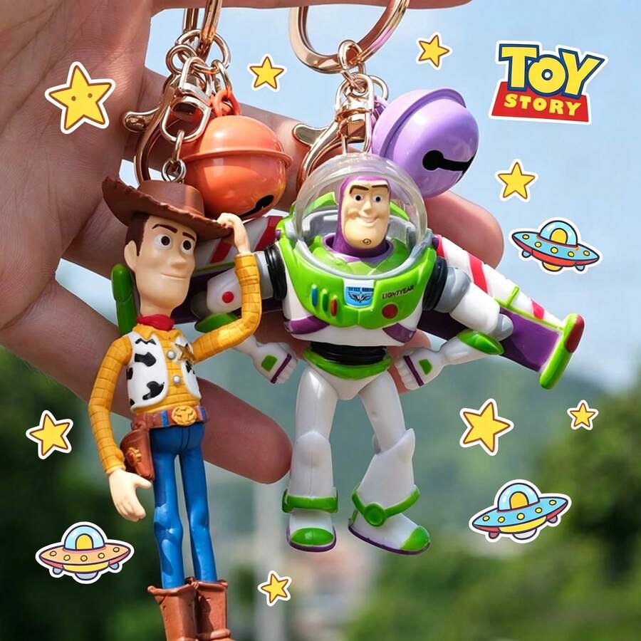 Hasbro 1個可愛玩具動員卡通角色鑰匙圈，可愛動漫角色鑰匙圈，創意包包吊飾汽車鑰匙圈裝飾，粉絲專屬禮物時尚配件，完美生日禮物裝飾小驚喜