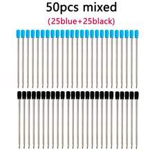 20/50pcs 0.7mm Metal Ballpoint Pen Refills, Compatible With Crystal Rhinestone Ballpoint Pen Barrels, Black/Blue Replacement Ink, 7cm, Office Stationery Accessories, Student Supplies, Back To School - Multiple Styles - View 12