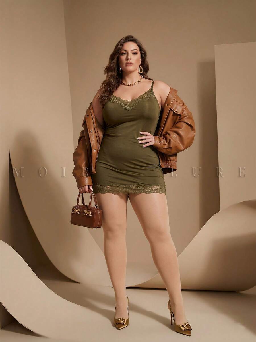 MOIRÉALLURE Women's Plus Size Stockings, Skin Tone Semi Transparent High Stretch Leggings, Versatile For Daily Commuting, Parties, And Gatherings - Apricot - View 1