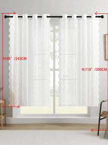 1pc/2pcs Bohemian Sheer Curtains, Light Filtering Tassel Drapes For Living Room Bedroom, Elegant Window Treatment, Flowy Fringe Design, Soft Breeze Decor, Privacy Semi-Transparent, Farmhouse Vintage Style, Easy Hang Gift - White - View 46