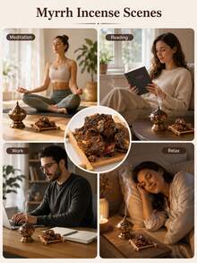 40g/100g 乳香香料，高品質香氛原料，持久留香，優雅怡人香氣，清新空氣，適用於芳香療法、瑜伽、冥想與臥室環境，理想禮物 - 沒藥 - 查看 9