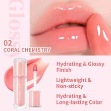 PERIPERA Ink Mood Glowy Tint #02 Coral Influencer 1入 4g，保濕不黏膩玻璃光澤，暖珊瑚色提亮暖色調膚色，持久顯色，適合日常水潤唇妝 - 02 元氣珊瑚色 - 查看 6