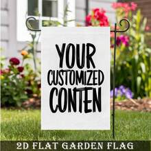 Pure White Linen Blank Base Full Material Free Print Custom Garden Flags Personalized DIY Portrait Text Scenery Universal Yard Decor Four Seasons Outdoor Backdrop Lightweight Waterproof Customized New Flags Private Memory Welcome Fabric Banner - Multicolor - View 5