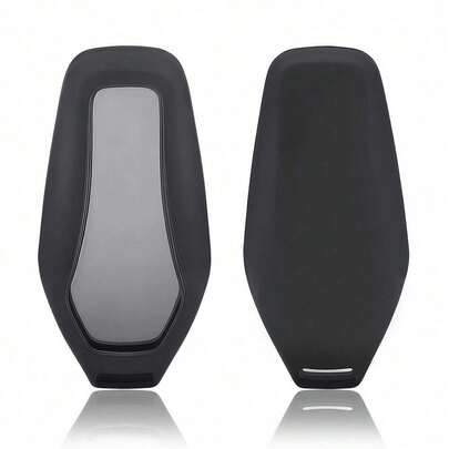Soft Touch Silicone Car Key Fob Cover Compatible With BYD 4-Button Remote, Full Button Visible Protective Case, Premium Soft Feel Key Cover, Shockproof And Scratch-Resistant, Suitable For BYD/Tang/Qin/Song/Seal/Dolphin/ATTO 3/Yuan Plus Models, Car Key Protection