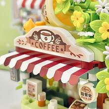 Seri Toko Jalanan Mini Partikel Mikro, Bahan ABS, Set Mainan Balok Bangunan Anak-anak, Termasuk: Toko Popcorn, Toko Takoyaki, Kedai Kopi, dan Lebih Banyak Elemen Pemandangan Jalanan. Alas Balok Bangunan Lembut, Mainan Buatan Tangan Kreatif Edukatif Gaya Piksel. - MultiWarna - View 6