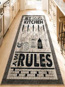 Chilai Home Washable Kitchen Rug, Non Slip Rug, Modern Kitchen Carpet, Made In Türkiye, Kitchen Runner Rug - Grey - View 4