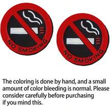 No Smoking Warning Sticker For Car, Eye-Catching And Clear Design, Waterproof And Wear-Resistant, Easy Installation With No Residue, Universal Fit For All Vehicles - No Smoking 3D Decorative Stickers - View 10