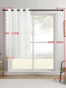 1pc/2pcs Bohemian Sheer Curtains, Light Filtering Tassel Drapes For Living Room Bedroom, Elegant Window Treatment, Flowy Fringe Design, Soft Breeze Decor, Privacy Semi-Transparent, Farmhouse Vintage Style, Easy Hang Gift - White - View 48