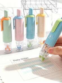 1pc/4pcs Retractable Dot Glue Pen, Dot Double-Sided Adhesive Tape, Handcraft Dot Glue Stick, Perfect For Handmade Crafts, Document Sorting And Daily Pasting - Dot Glue Tape - View 8