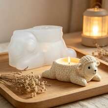 Reclining Curly-Haired Lamb Relief Candle Holder Silicone Mold; For Resin/Epoxy, Clay, And Plaster; Reusable; Easy To Demold; Craft Tool For Making Handmade Gifts; Handmade Decorative Home Ornaments; Mold Specifically Designed For Craft Enthusiasts - A - View 6
