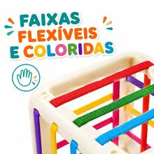 Sensory Educational Cube Kit For Babies Geometric Shapes Castela - Multicolor - Ver 6