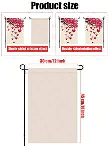 Pure White Linen Blank Base Full Material Free Print Custom Garden Flags Personalized DIY Portrait Text Scenery Universal Yard Decor Four Seasons Outdoor Backdrop Lightweight Waterproof Customized New Flags Private Memory Welcome Fabric Banner - Multicolor - View 3