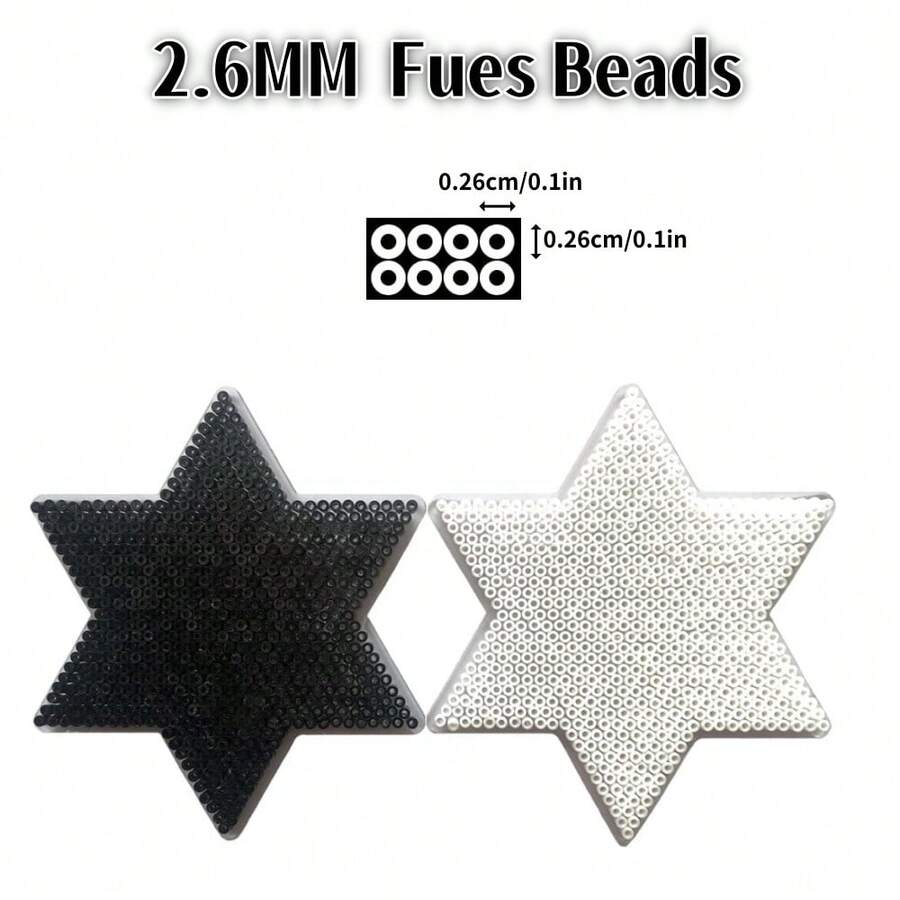Pana-beads 18000顆/袋迷你熔珠手工像素藝術DIY拼圖 3D拼圖 DIY熨燙珠手工藝製作 - 彩色 - 查看 1