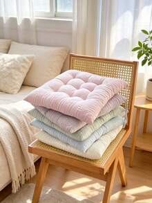 5/1pc Minimalist Soft Comfortable Seat Cushion, Soft Color Floor Cushion, Suitable For Balcony Rocking Chair, Home Decor, Stress Relief, Thickened Pad, Computer Chair, Office Chair, Dining Chair, Kitchen Use, Back To School Essential - Multicolor - View 7