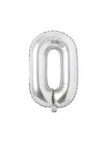 1pc 32 Inch Large Silver Number Foil Balloon, Suitable For Birthday Party Decoration, First Birthday Scene Arrangement, Atmosphere Background Decoration, Anniversary Decoration, Wedding Decoration, Valentine's Day, Mother's Day, Christmas Decoration, Indoor And Outdoor Decoration, Home Decoration, Room Decoration, Graduation Ceremony Decoration - Silver - View 17