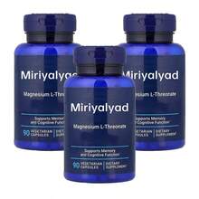 Miriyalyad Life Extension ‑Mag Magnesium L‑Threonate Magtein, Memory & Cognitive Function Support, 90 Vegetarian Capsules Dietary Supplement - 3PCS - View 6