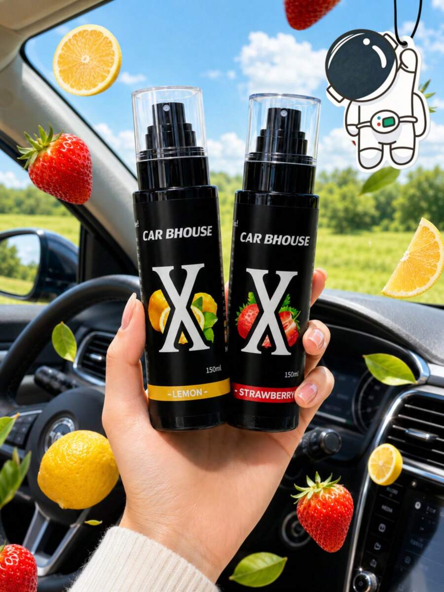 Car Air Freshener, Long-Lasting Odor Eliminating Air Purifying Scent Sachet, Cherry Scent, Suitable For Car, Closet, Bedroom, Home Closet, Creates New Car Smell, Suitable For Travel, Gym Locker, Mother's Day, Easter, Thanksgiving Housewarming Gift