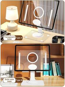Adjustable Transparent Tablet Stand, Tablet Holder, Desktop Tablet Stand, 360° Rotating Tablet Stand, Multi-Angle Adjustable Foldable, Phone Stand, Adjustable Phone Holder, Suitable For Desktop, Compatible With IPad Pro 12.9, Air, Mini 6/5/4/3/2, Galaxy Tab, Kindle Fire, Phone, Switch, Kindle, 4-10 Inch Tablets, Suitable For Home Office Desk, Portable Desktop Stand - Style a - View 12