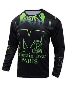 New Men's All-Season Off-Road Racing Cycling Apparel, Mountain Bike Riding Gear, Motorcycle Off-Road Suit Black Sports - Black - View 12