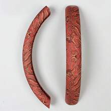 2件組個性化防滑方向盤套,仿刺繡波浪圖案,簡易安裝,無內環,適用於汽車/MPV/SUV/RV/皮卡/廂型車/D型/O型/圓形方向盤 - 個性波浪花紋 - 查看 14