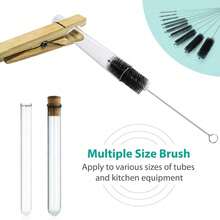 10pcs/Set Water Bottle Brush Set - Metal Straw Cleaner - Stainless Steel Extra Long Brush, Cleaning Small Brush Ultra Fine Stainless Steel Extended Soft Bristle Test Tube Brush, Industrial Cleaning Small Brush Tool, For Cleaning Reusable Straws, Water Bottles And Pipes, Home Decor, Home Supplies, Household Essentials, Gift For Women, Gift For Men, Gift For Mother, Gift For Father, Gift For Grandfather, Gift For Grandmother - Multimodal - View 7