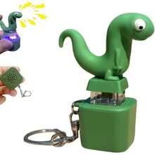 2026 New Lizard Rechargeable Keychain, Sound & Colorful Light Button Toy, Anxiety Relief For Car & Bag Charm, Unique Father's Day Gift, Stress Toy - 1 - 查看 1
