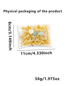 157pcs Ocean Style Hair Rings With Shell Starfish-Summer Vacation Adjustable For Girl's Braids - Gold - View 6
