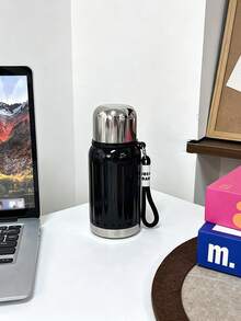 1pc 450ml/15.83oz Large Capacity Stainless Steel Insulated Tumbler, Vacuum Insulated Bottle, Hot & Cold Retention, Portable Outdoor Water Bottle, Durable Reusable Insulated Cup, Unisex Water Bottle, Suitable For Outdoor Travel, Camping, Sports Events, Cycling, Hiking, Fitness, Indoor Use, Tea, Coffee, Beverages - Multicolor - View 14