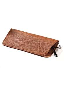 Leather Eyeglasses Case, 6.69 X 2.95 Inches, Elegant Minimalist & Fashionable Design, Slim, Portable, Soft Eyewear Storage Bag - Multicolor - View 17