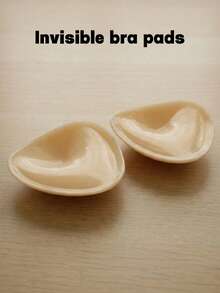 Reusable Double-Sided Adhesive Bra Pads - Padded Adhesive Bra Inserts - Adhesive Bra Pads Suitable For Dresses And Swimwear - Apricot - View 7
