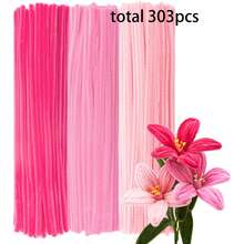 Pink Tulip Velvet Strip Handmade Kit, Upgraded Dense Velvet Strip Brush, Suitable For Handmade Crafts, Artificial Floral Arrangement, Valentine's Day, Mother's Day Gifts, World Cup, Graduation Season Gifts, Back To School Decoration Party Gifts, Holiday Gifts - Multicolor - View 14