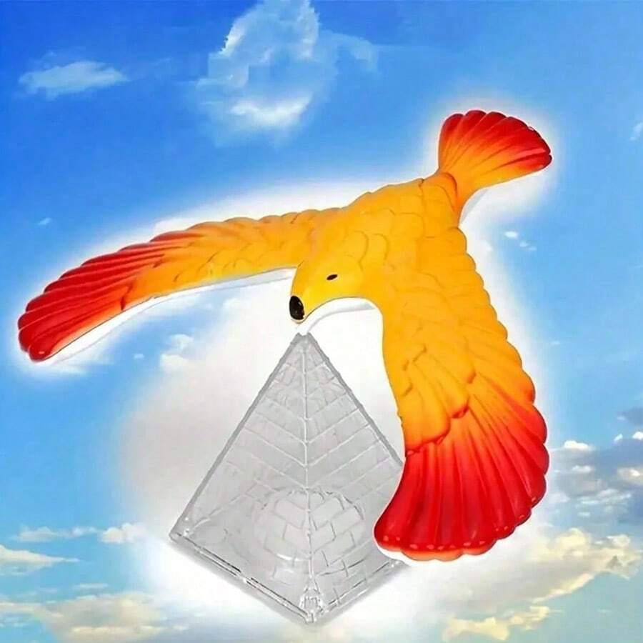 1pc Creative Balancing Bird Toy, Science Toy, Desktop Ornament, Stress Relief Toy, Balancing Toy, Used To Demonstrate Gravity Balance, Random Color