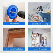 Practical Impact Drill Dust Cover, Non-Electric Plastic Drill Dust Bowl Accessory, Easy To Attach, Wall & Ceiling Drilling Dust Collector, Dust Splash Prevention Renovation Power Tool Parts Industrial - View 3