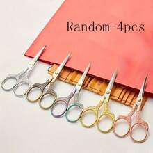 Juego de cuatro tijeras de costura y bordado - Artesanía de precisión de acero inoxidable vintage para cortar tela e hilo - Un elemento imprescindible para sastrería y manualidades de costura - Multicolor - Ver 15