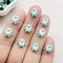 100pc/Set Cute Mini Handmade Penguin Resin Figurines, With Storage Box, Mini Animal Nail Stickers, Penguin Sculptures, Cute Animal Models, No Electricity Required, Suitable For Garden, Party, Micro Landscape, Aquarium, Unique DIY Crafts And Party Gifts, Nail Art Decorations - Small Accessories, Resin Party Decorations, Mini Ornaments (Please Confirm Size Before Purchase) - Multicolor - View 4