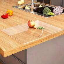 Clear Acrylic Cutting Board, Transparent Countertop Protector Mat, Scratch Heat Resistant Multi-Purpose Board, For Kitchen Chopping, Baking, Bathroom Vanity And Kids Craft Activity Use - Multicolor - View 2