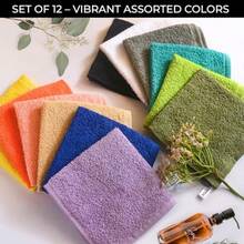 100% Cotton Wash Cloths For Showering Body And Face - Washcloths Colors Pack - Small Terry Towel Bath Rags For Adults And Bathroom - St Absorbent - Variety - View 3