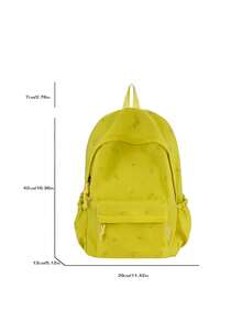 LECEY Mochila de gran capacidad para estudiantes de secundaria, preparatoria y universidad para mujeres - Amarillo - Ver 6