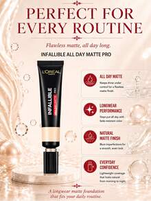 L’Oreal Paris L'Oreal PRO 粉底液 #240，10/35ml，雙重控油配方，高遮瑕，防水防暈染，輕盈配方，持久霧面妝效，適合油性肌膚 - 吸油棒PRO恆放溢彩持色粉底液#240 - 查看 11