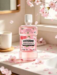 listerine 250ml/8.45 Fl Oz 零酒精櫻花桃子漱口水，無酒精溫和清新香氣，殺滅口臭細菌，溫和清潔清新，幫助維持牙齦健康，日常口腔護理，節日禮物，母親節禮物 - 櫻花蜜桃 - 查看 10