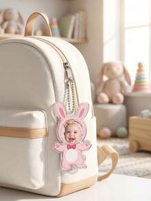 1pc Custom Baby Photo Cartoon Keychain,Multiple Costume Cutout Keyring,Personalized Family Keepsake,Baby Shower Gift For Mom Grandma,New Parent Gift - Multicolor - View 11