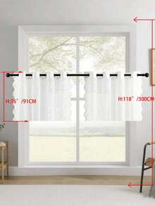 1pc/2pcs Bohemian Sheer Curtains, Light Filtering Tassel Drapes For Living Room Bedroom, Elegant Window Treatment, Flowy Fringe Design, Soft Breeze Decor, Privacy Semi-Transparent, Farmhouse Vintage Style, Easy Hang Gift - White - View 36