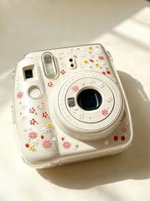 1pc Sweet Floral Strawberry Decorative Sticker, Colorful Pink White Yellow Small Flower With Fresh Strawberry Pattern, Suitable For Instant Camera, Earphone Case, Insulated Cup, Makeup Storage Box, Free Combination, Fresh Sweet Style, Enhance Aesthetic Atmosphere Decorative Sticker - 1pc Floral Strawberry - View 3