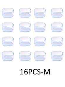 16/8/4pcs Thickened Silicone Furniture Leg Pads - Transparent Table Leg Covers, Chair Foot Pads - Silent, Noise-Reducing, Floor Protection, Wear-Resistant And Protect Chair Legs, Suitable For Sofa, Stool, Table - Multicolor - View 17