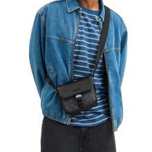 Coach Racer Series Men's Single Shoulder Crossbody Handbag With Old Pattern CBG13QBMI5 - 炭黑色/黑色CBG13QBMI5 - 查看 2