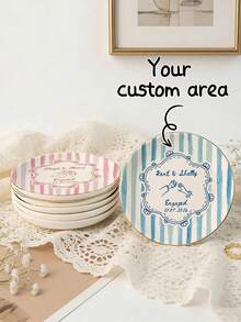 Personalized Photo Jewelry Dish, Best Friend Trinket Tray, Best Friend Ring Dish, Gift For Best Friend, Bridesmaid Invitation, Gift For Mom, Customized Photo Groom's Mother Jewelry Dish, Bride's Mother Jewelry Tray, Customized Jewelry Tray For Mom, Wedding Favor For Mom - White - View 1