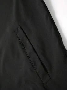 Men's Casual Plus Size Lightweight Jacket, Outdoor Comfortable Business Hooded Jacket With Arm Pockets, Suitable For Running, Hiking, Gift For Husband, Father, Friend - Black - View 7