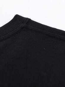 Christmas2026 Loose-Shirt Men, Short-Sleeved, Versatile Summer Round NeckHot Item - Black - View 5
